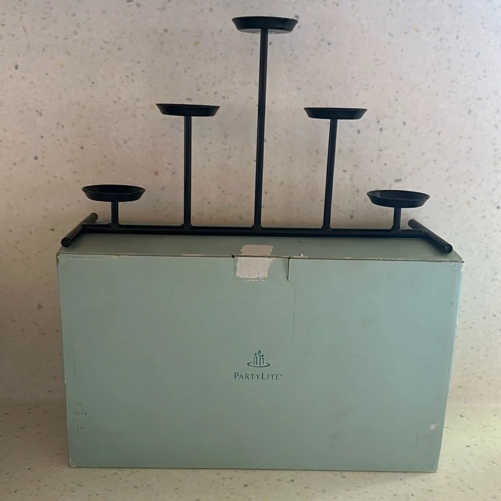 Vintage Original Box PartyLite Votive Candle Holder Metal Romantic Center Piece - Picture 2 of 16